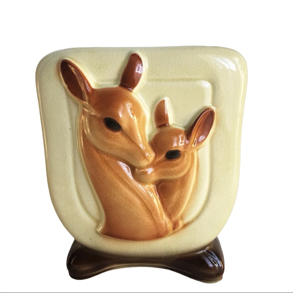 Vintage 1950s Royal Copley Deer Vase
